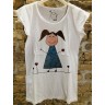 T-SHIRT BIMBA CASTANA
